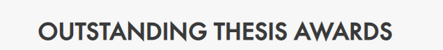 Three PhD students honoured with Outstanding Thesis Awards 2023-2024!